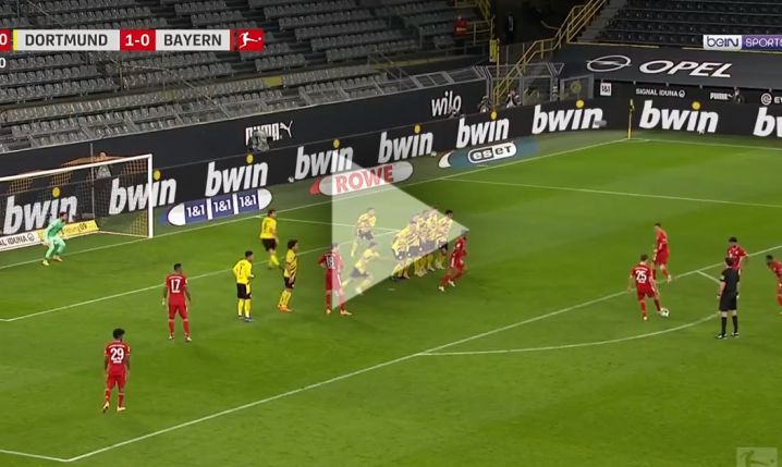 Tak Bayern rozegrał rzut wolny! 1-1 [VIDEO]